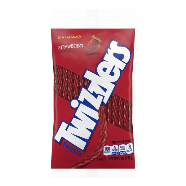 Twizzlers Strawberry 7oz Peg Bag 12ct